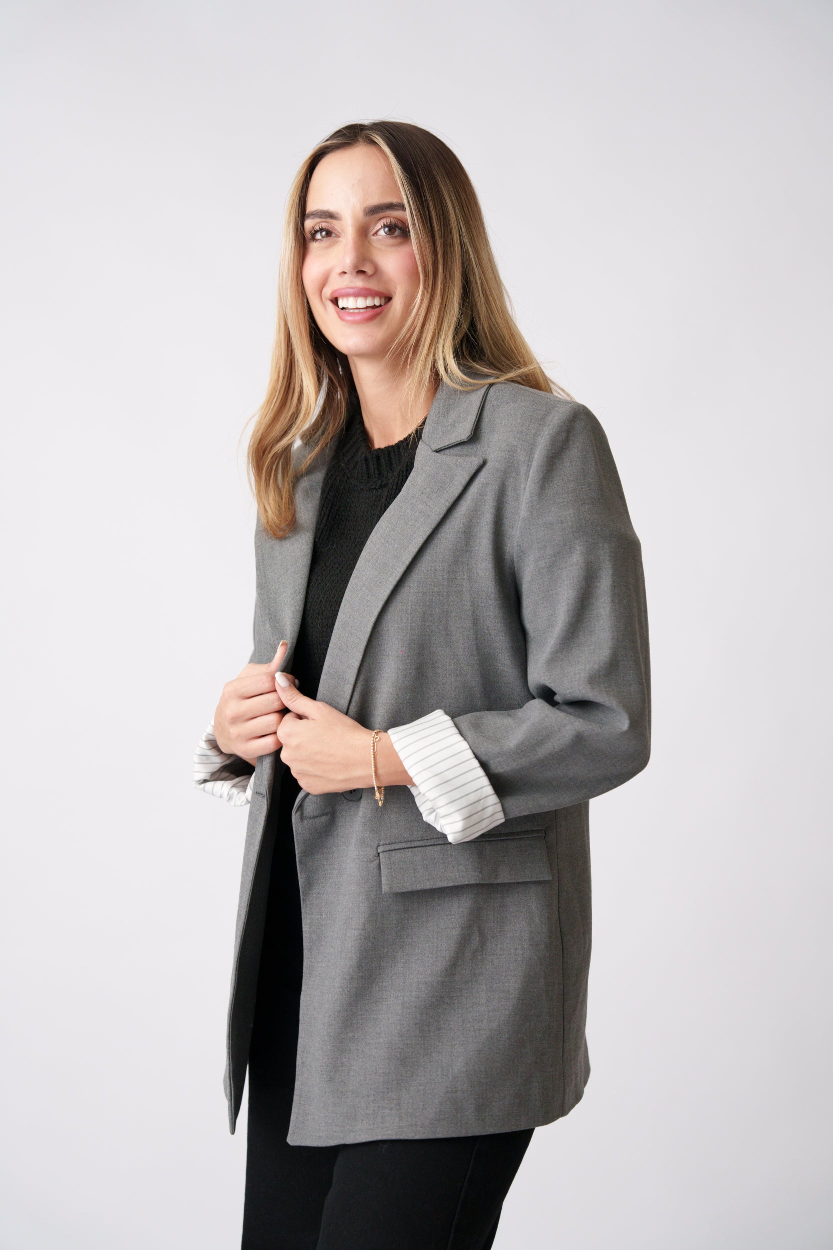 Tailored Blazer –  Grey