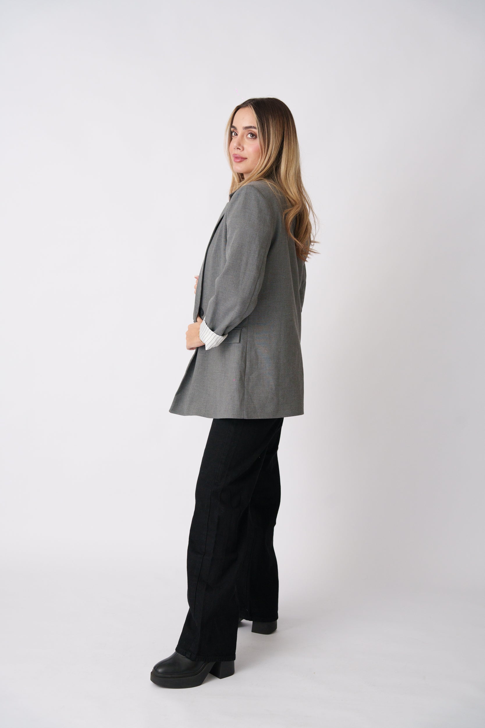 Tailored Blazer –  Grey