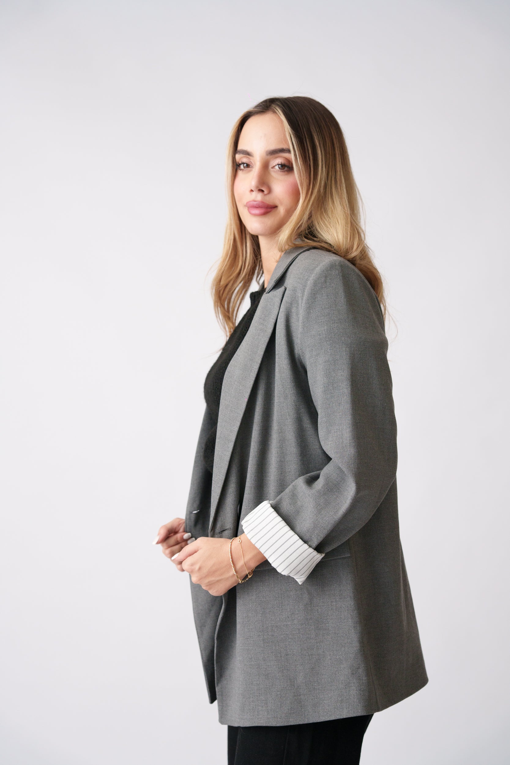 Tailored Blazer –  Grey