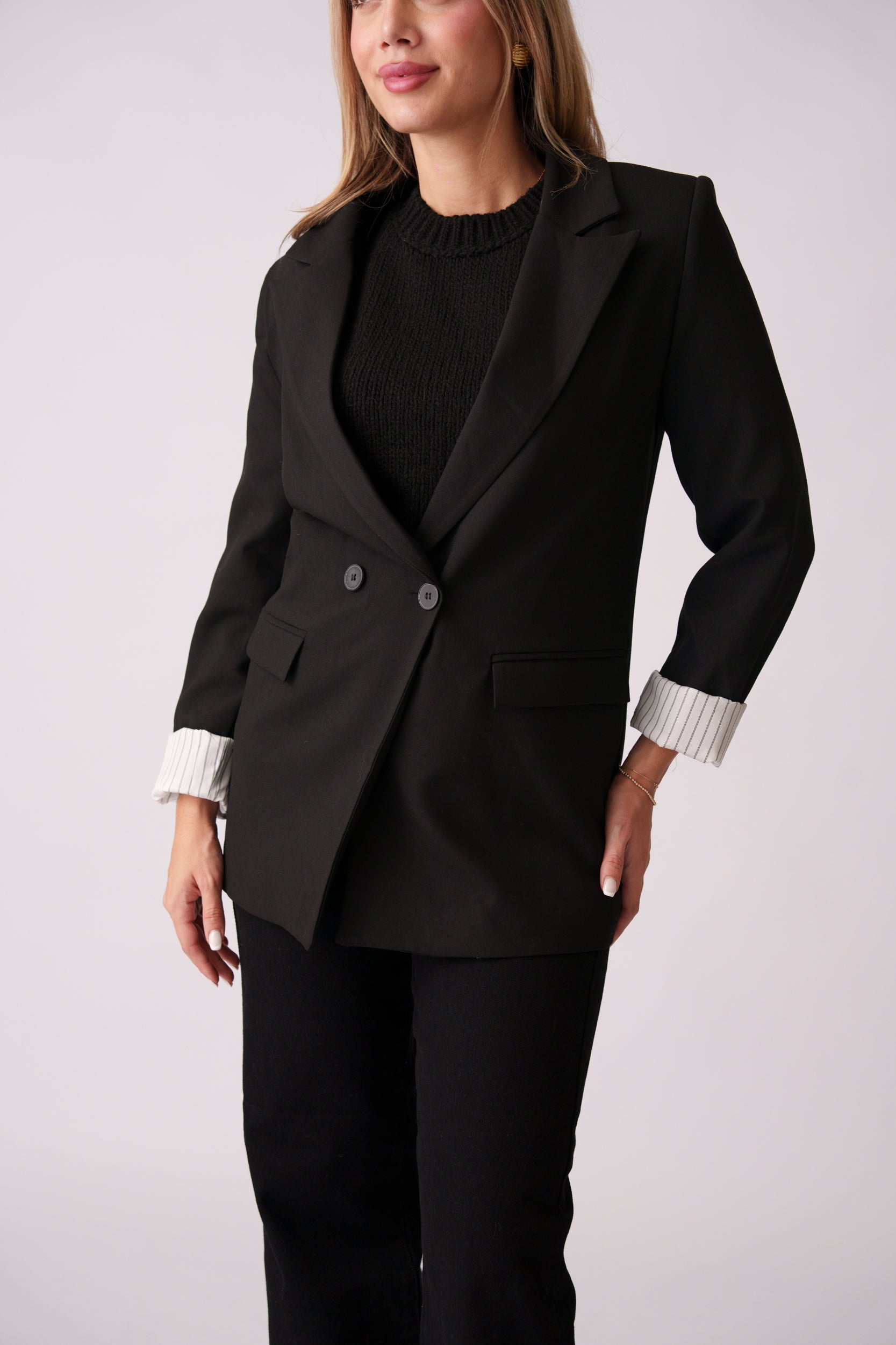 Tailored Blazer –  Black