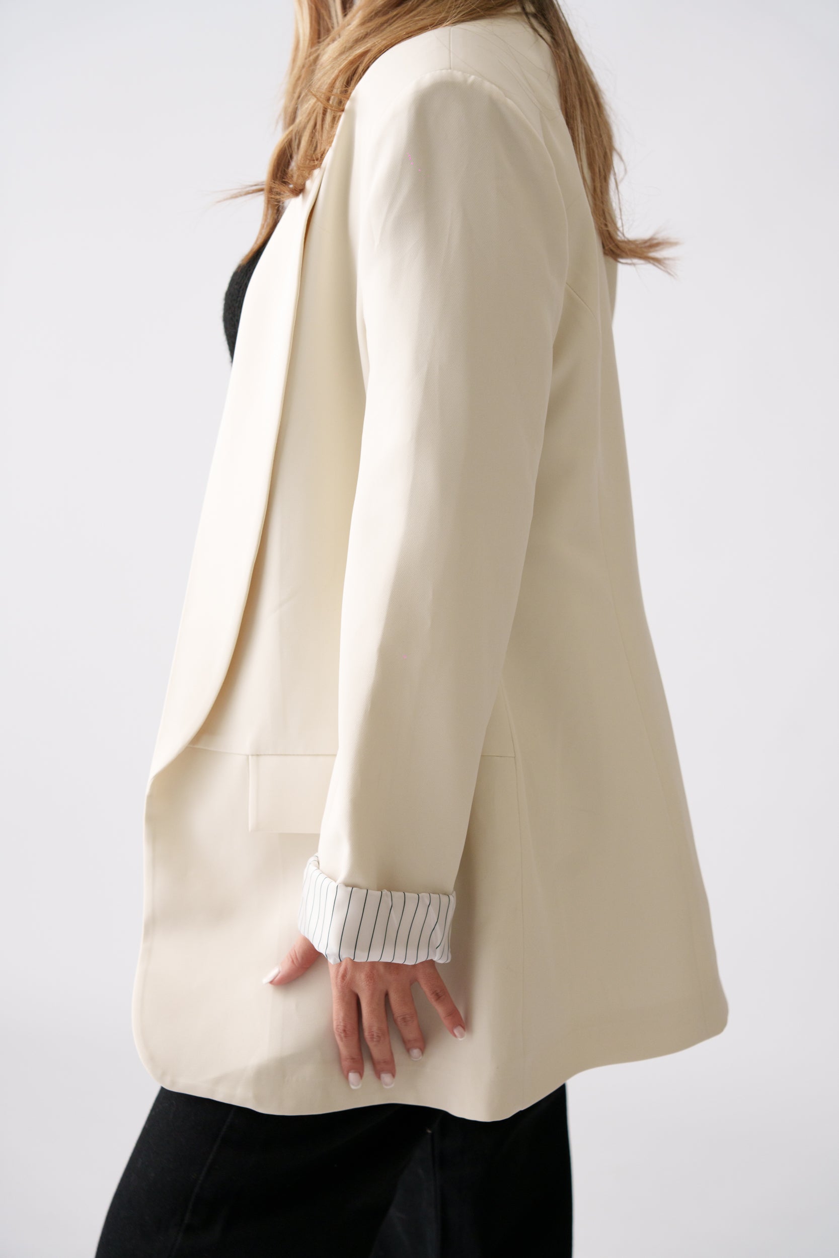 Tailored Blazer –  Cream