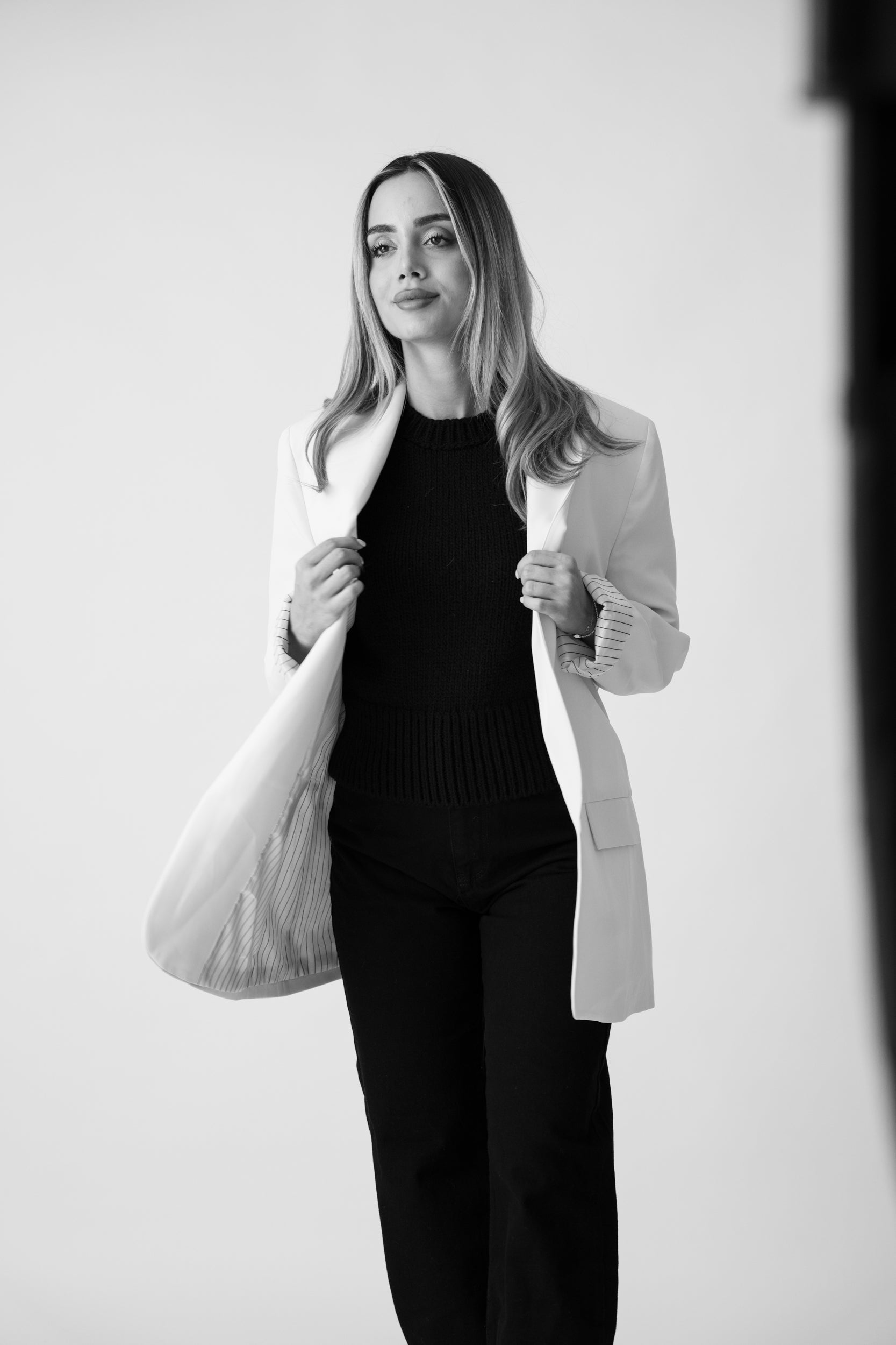 Tailored Blazer –  Cream