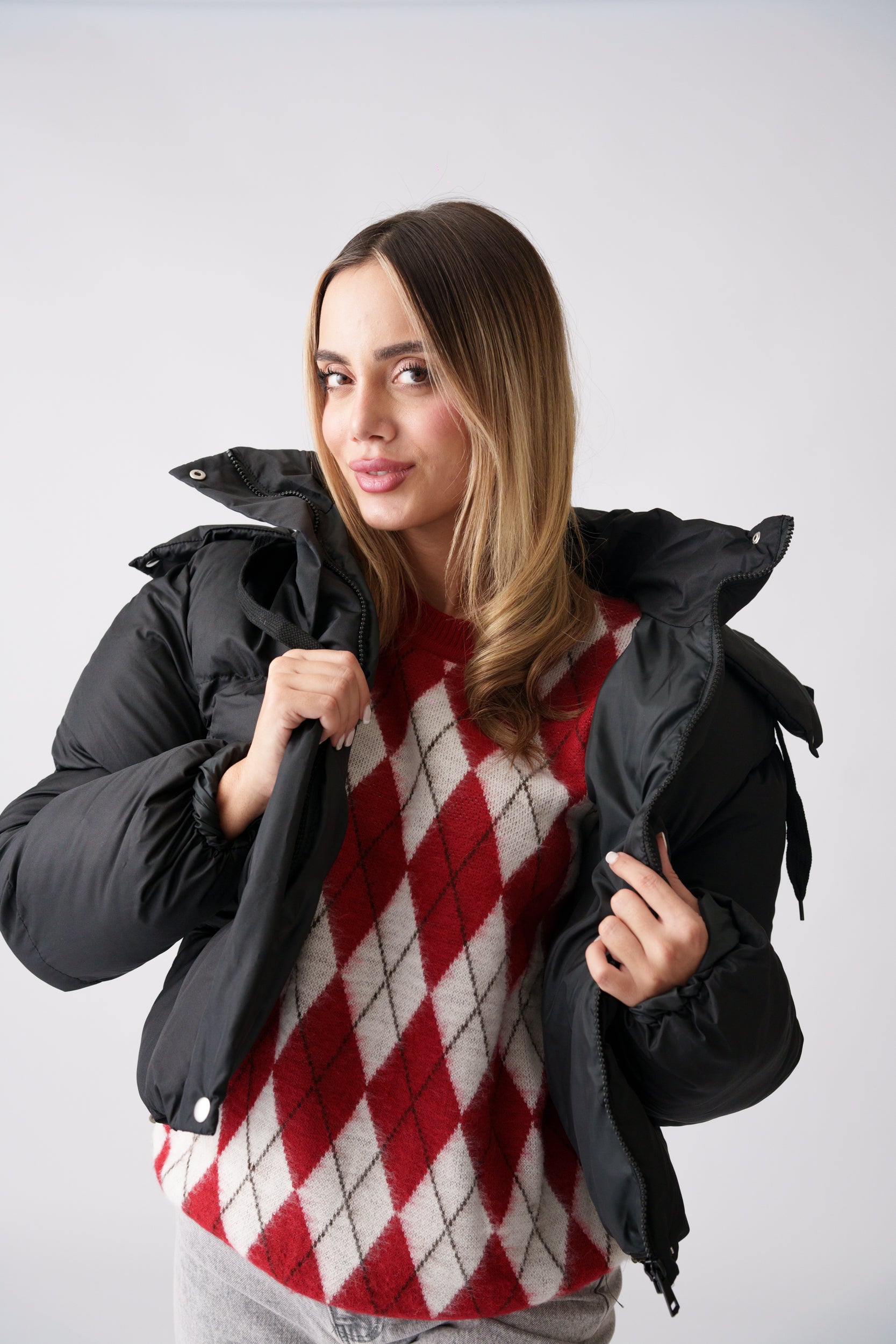 Puffer Jacket –  Black