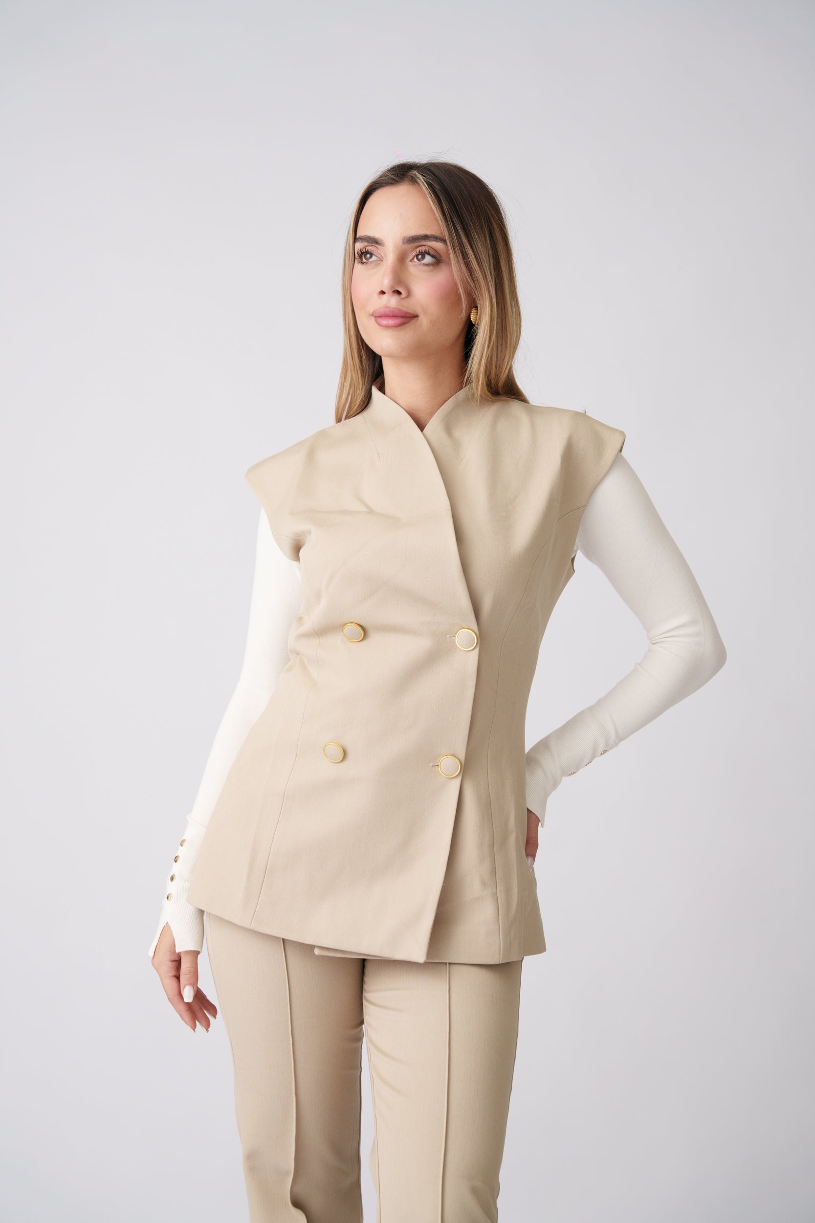 Tailored Set –  Beige