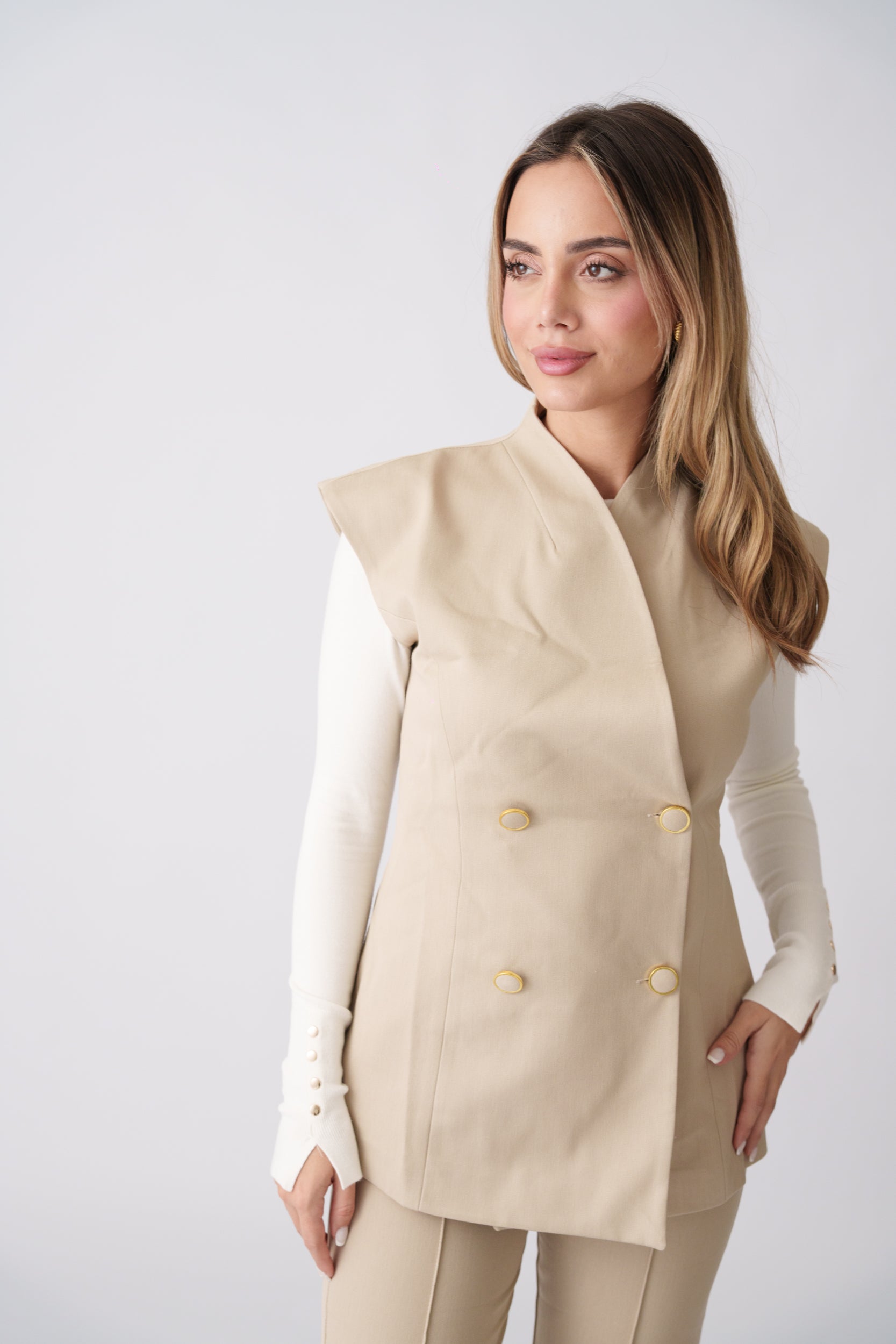 Tailored Set –  Beige