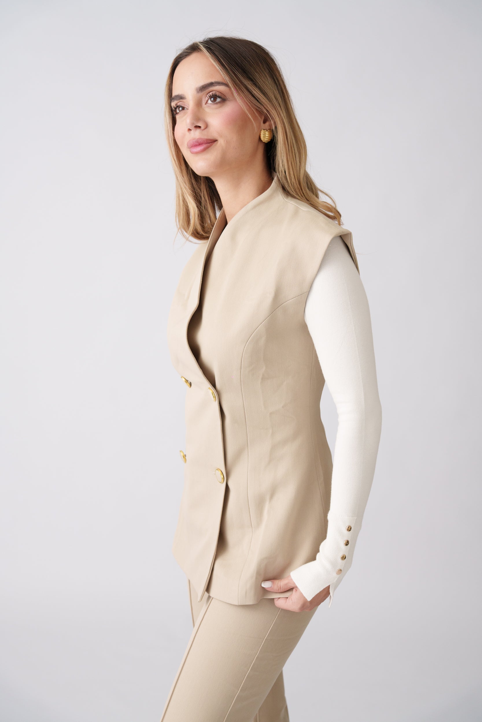 Tailored Set –  Beige