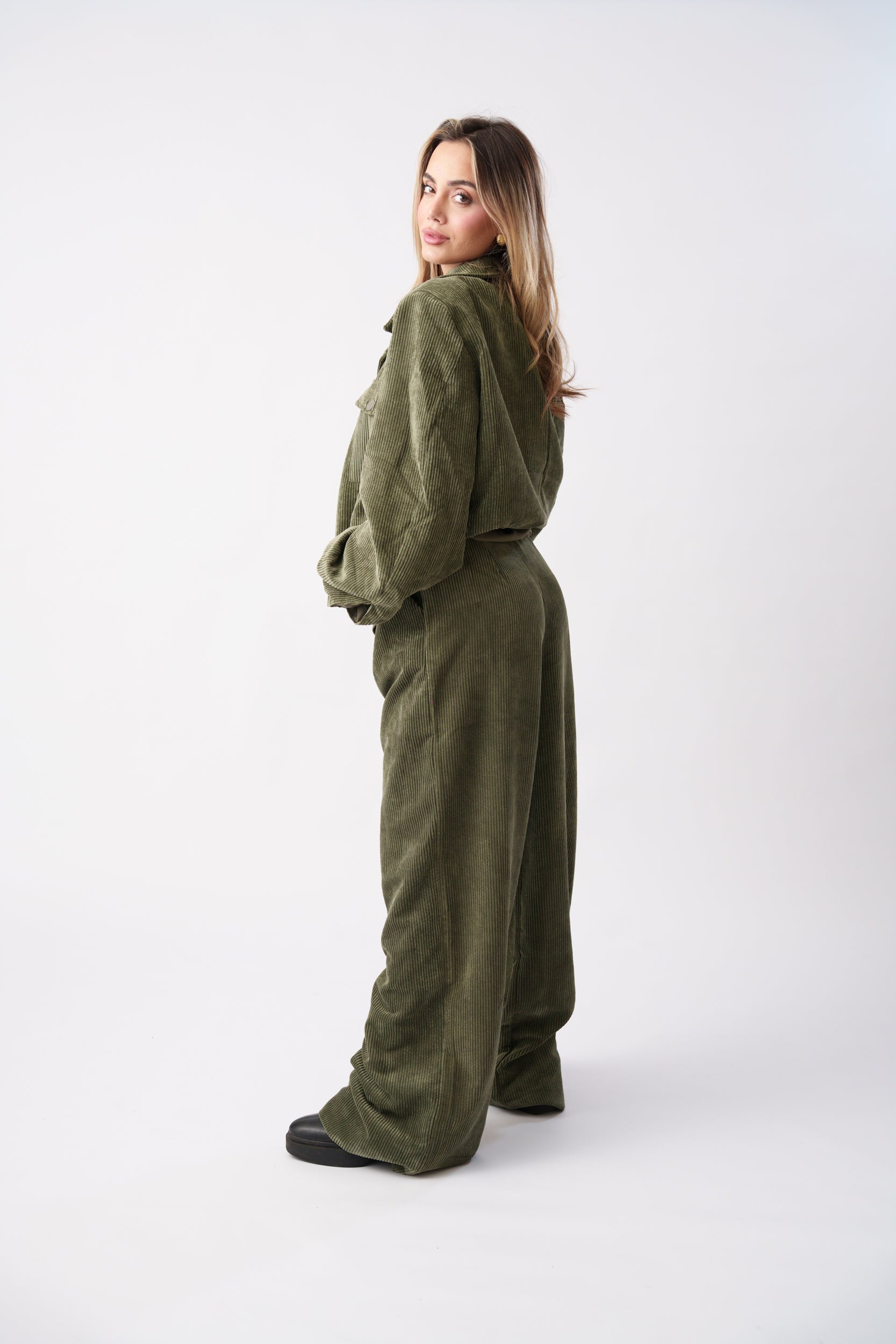 Corduroy 3-Piece Set –  Olive