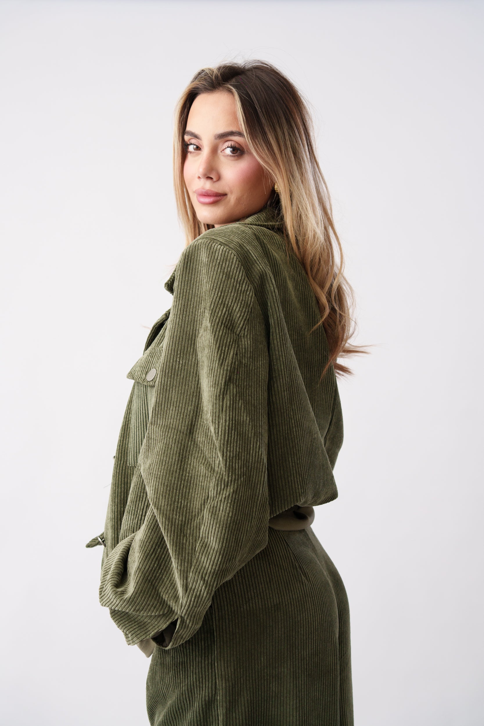 Corduroy 3-Piece Set –  Olive