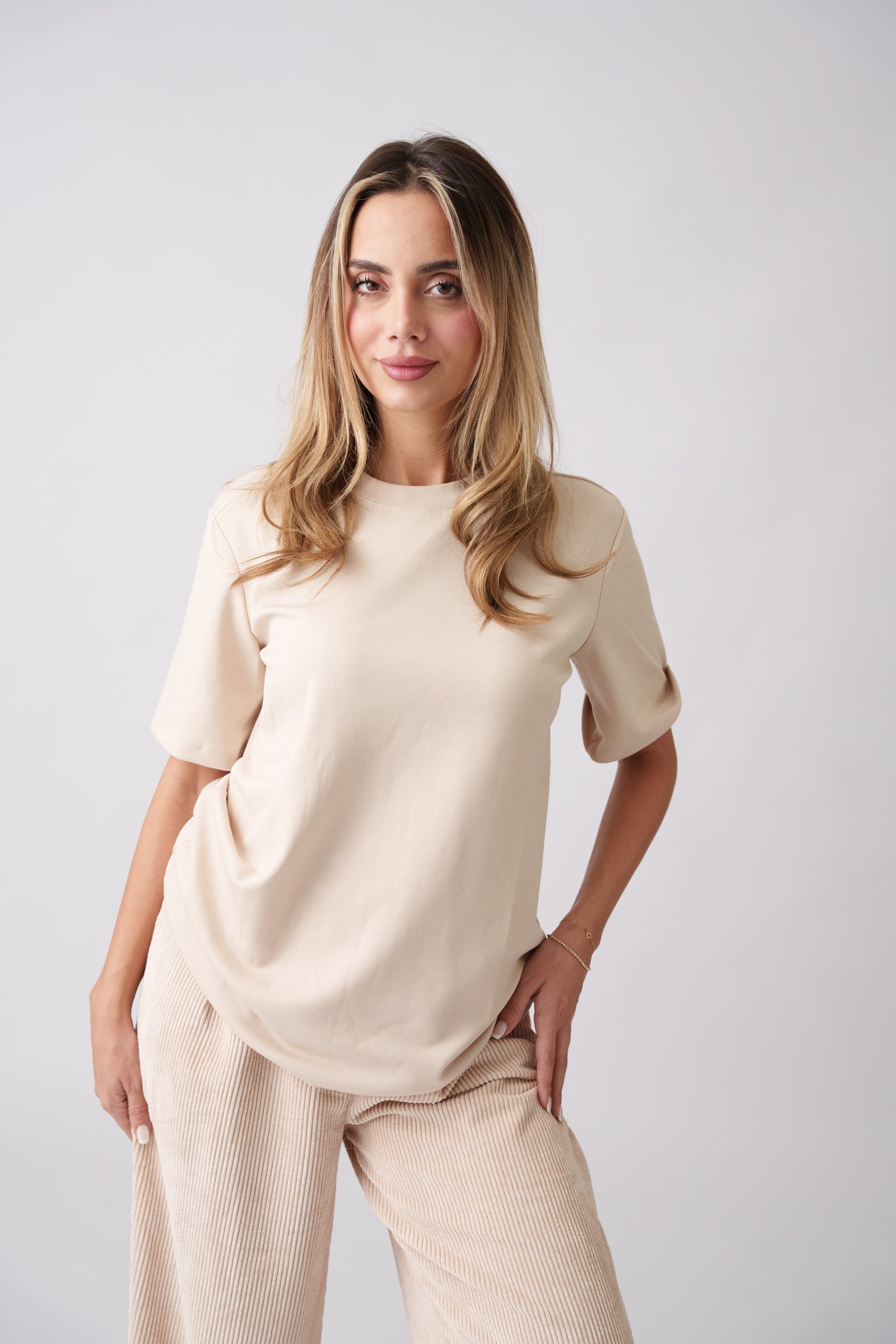 Corduroy 3-Piece Set –  Beige