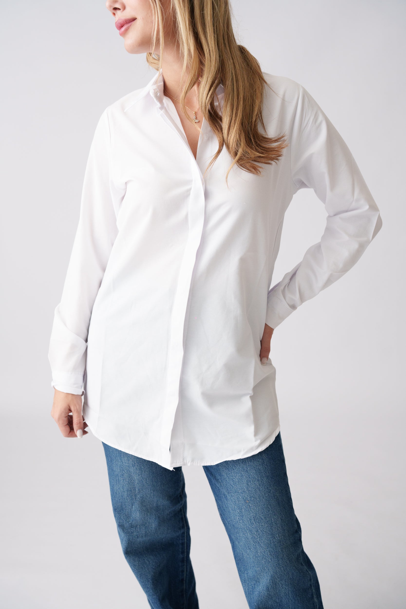 Classic Long Shirt – White