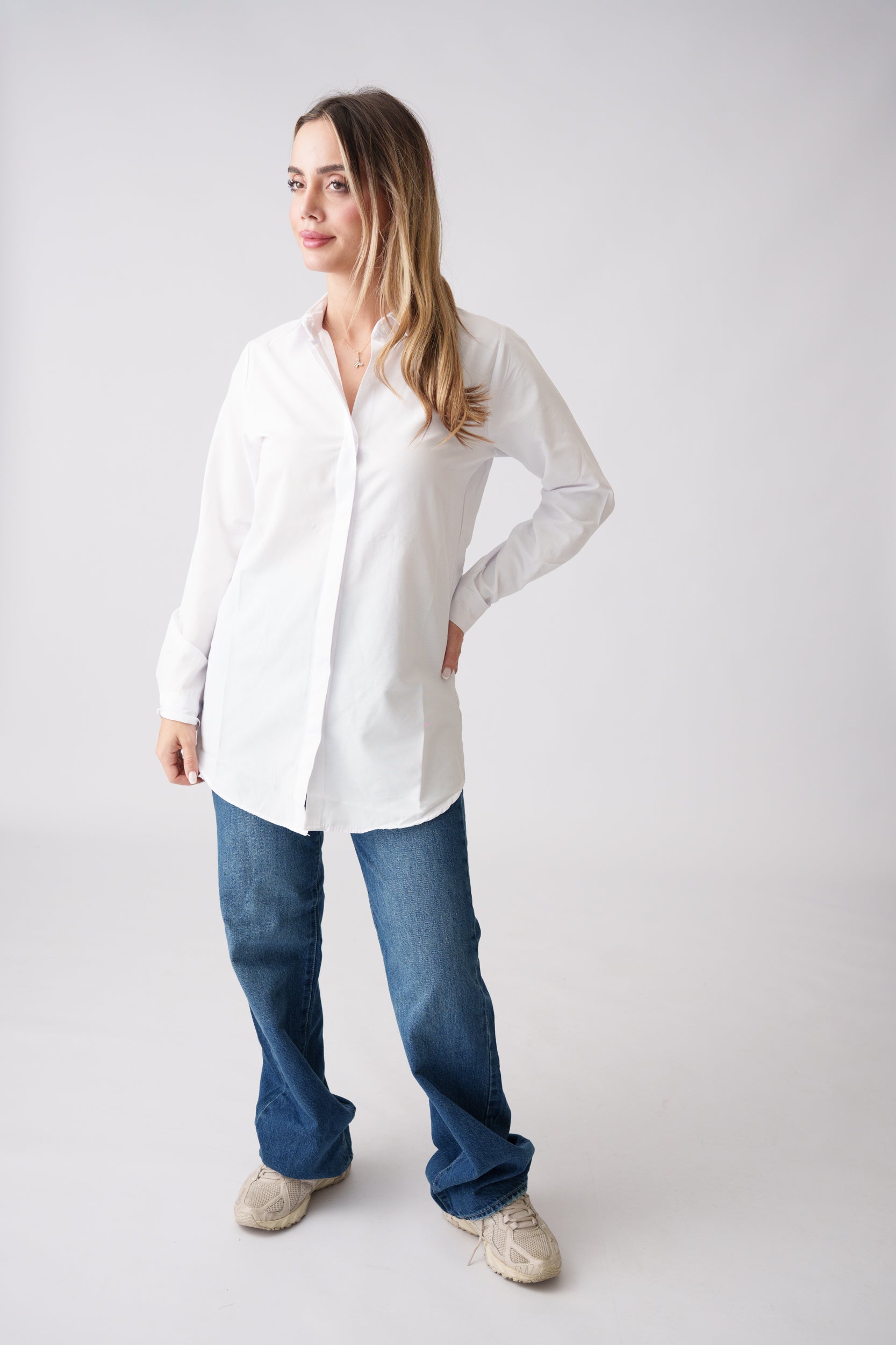 Classic Long Shirt – White
