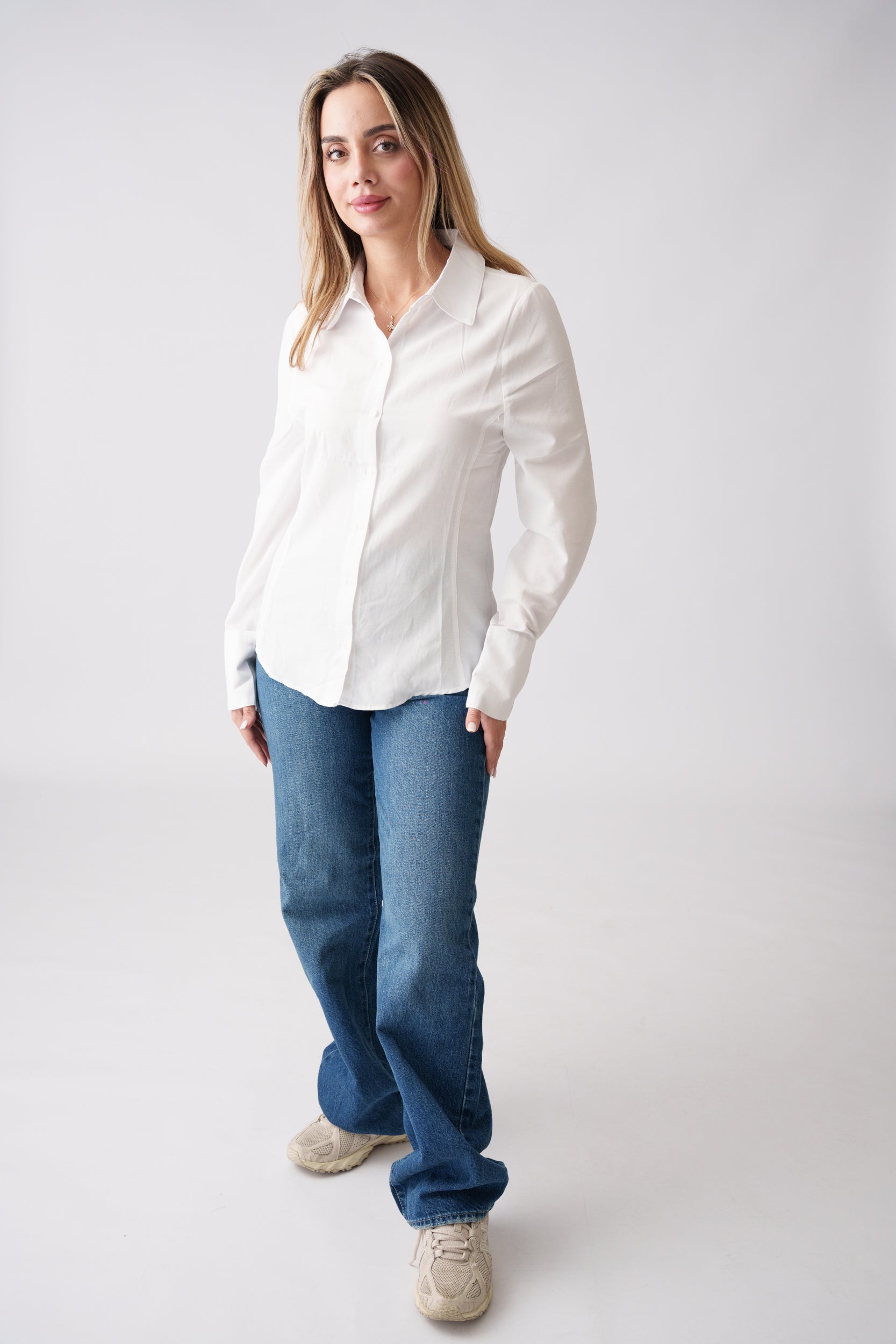 Classic Fitted Shirt – White