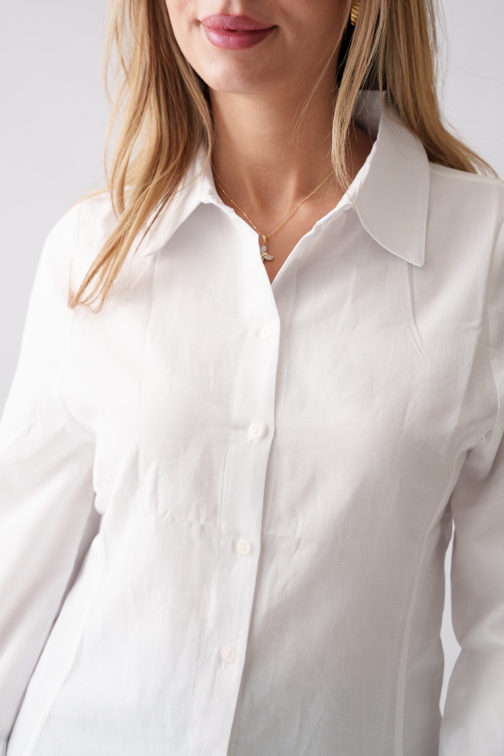 Classic Fitted Shirt – White