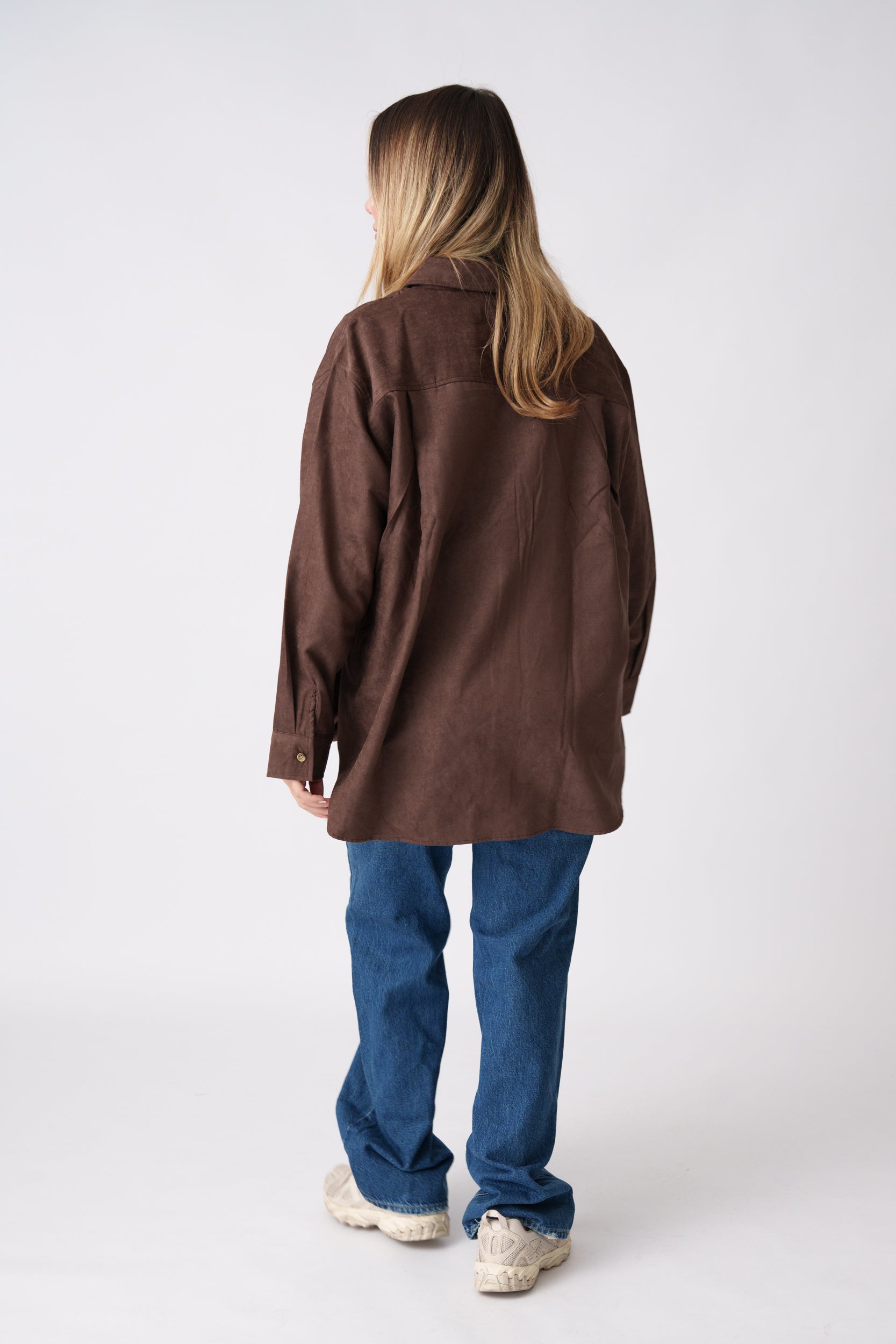 Suede Overshirt – Brown