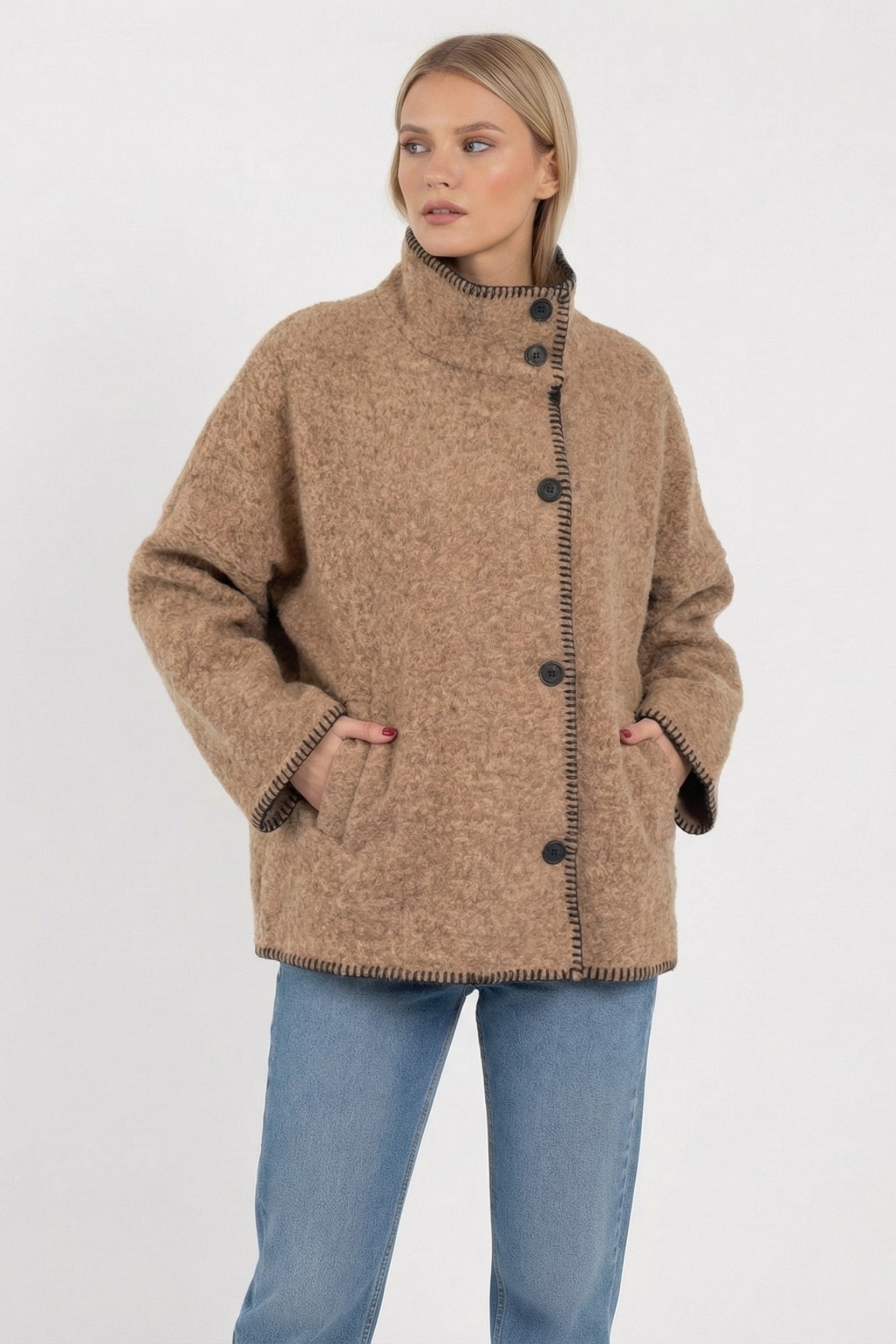 Jacket Boucle - Camel