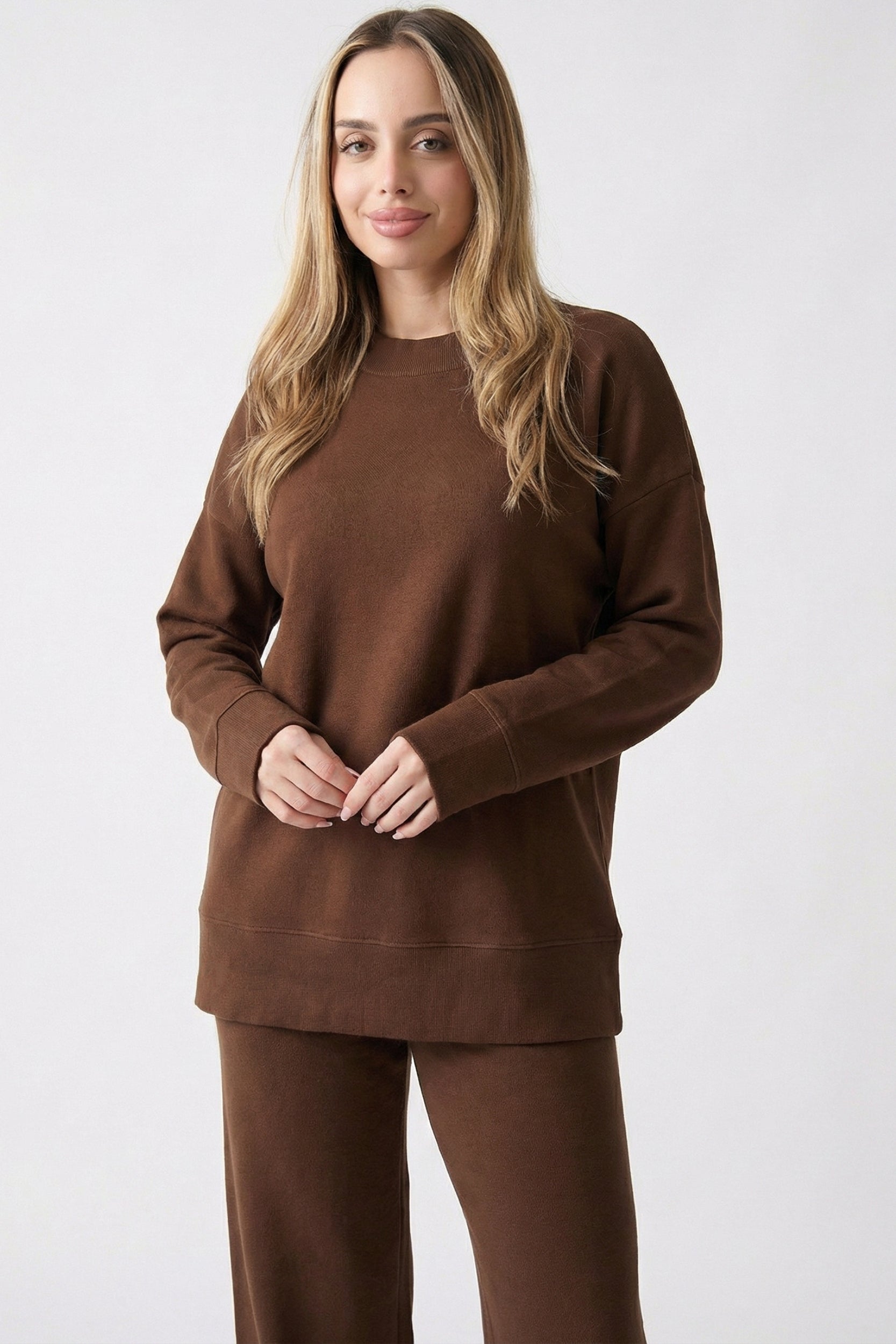 Soft Knit Round Neck Set