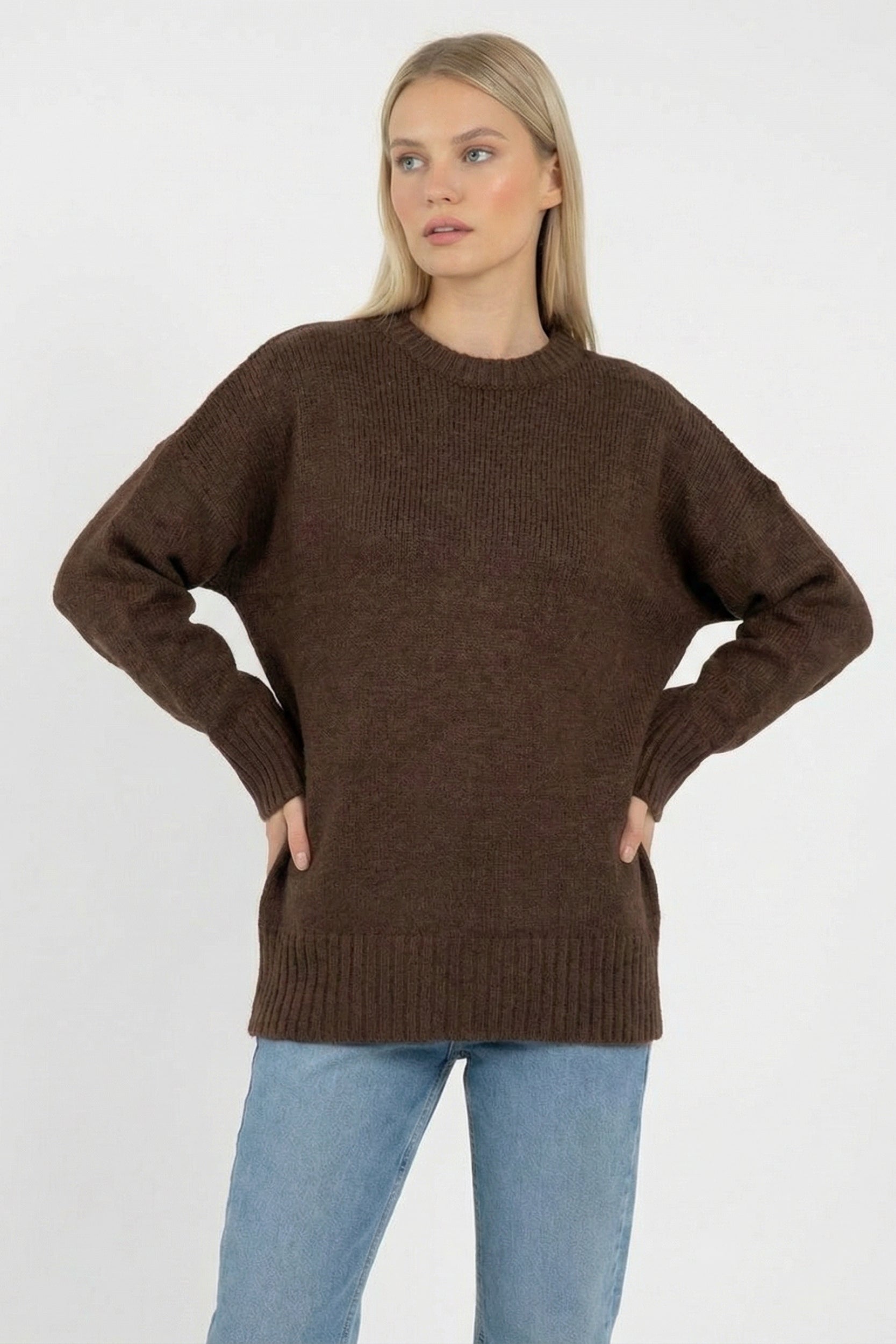 Soft Knit Round Neck Top