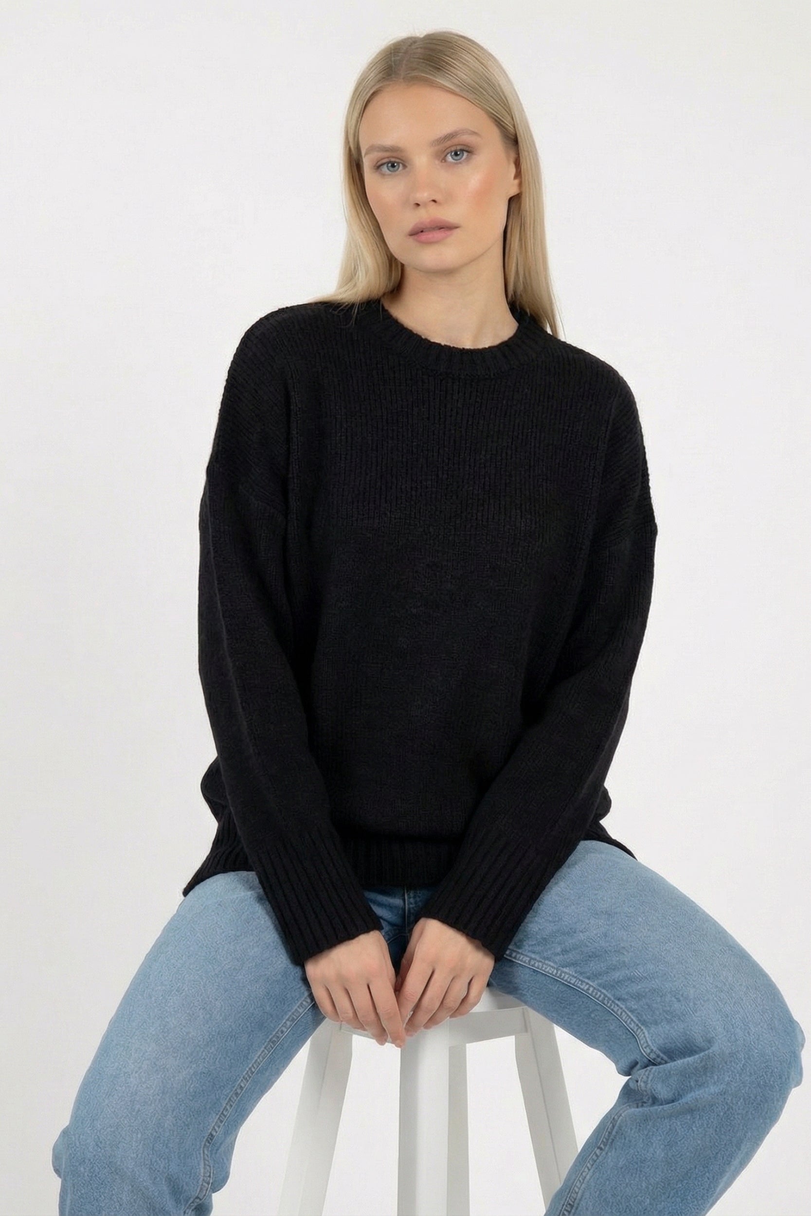 Soft Knit Round Neck Top