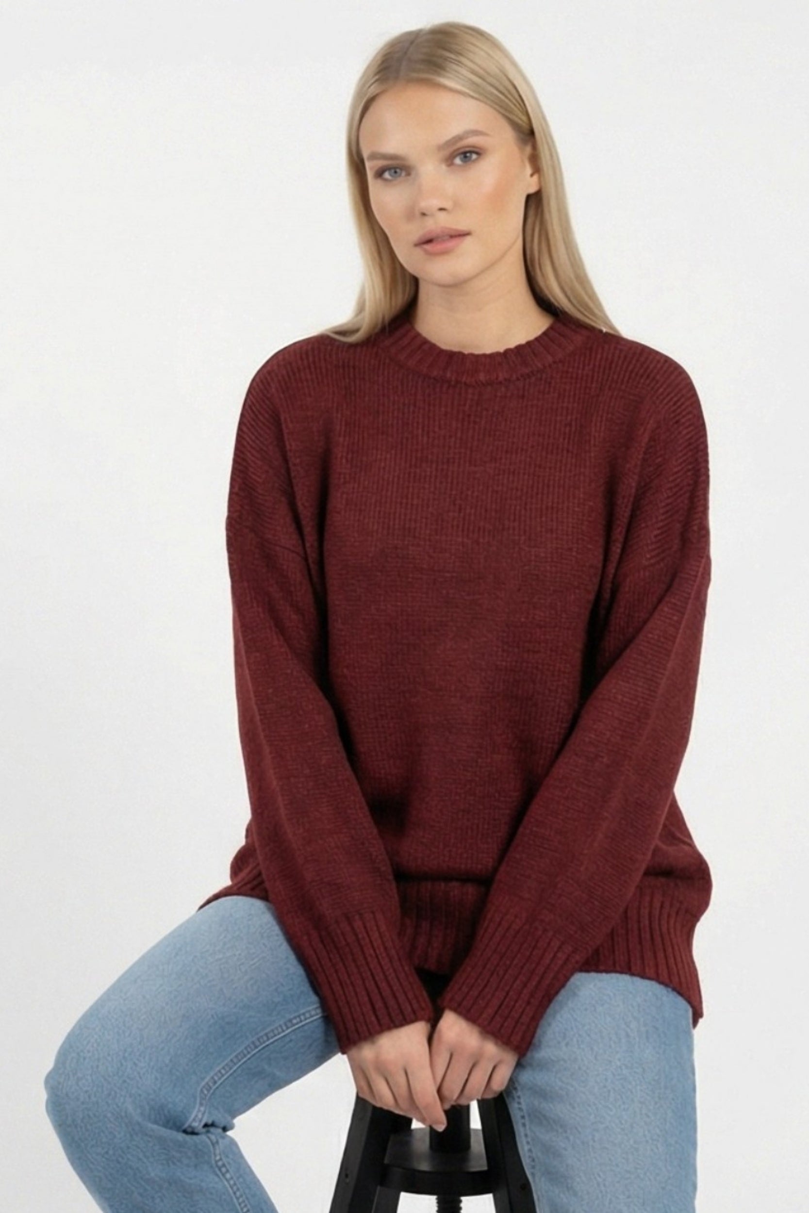 Soft Knit Round Neck Top